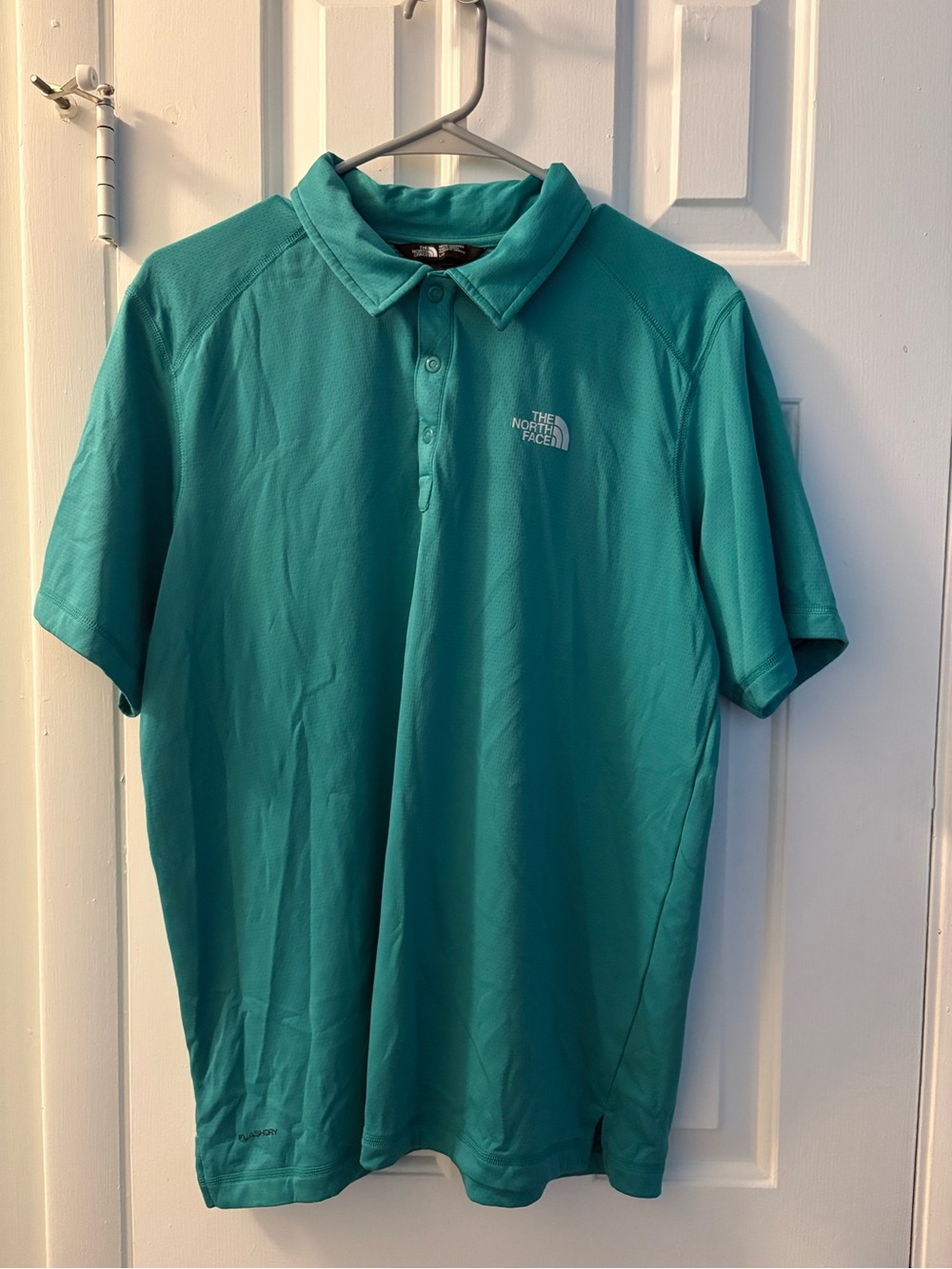 The North Face Men's Teal Polo Performance Shirt